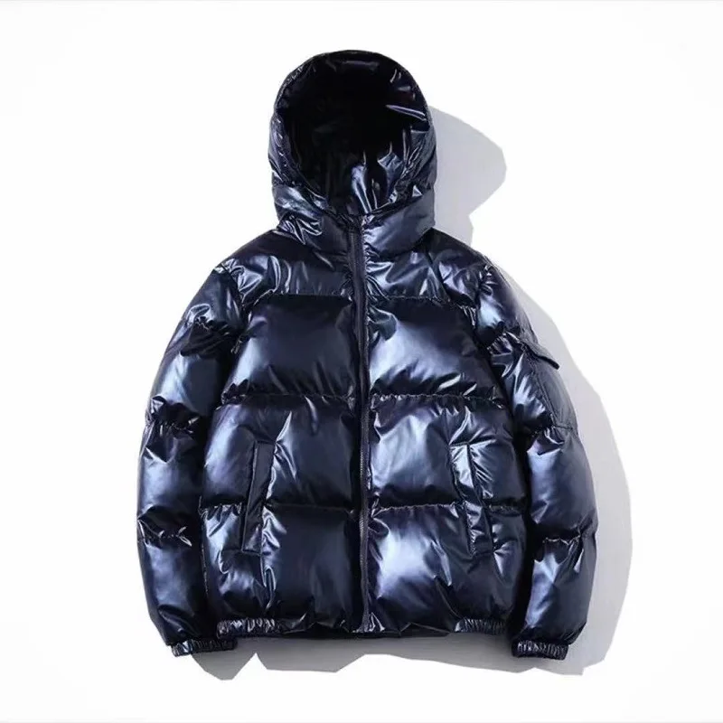 Men’s Hooded Cotton-Padded Clothes For Autumn And Winter, Fashionable Shiny Finish Casual Padded Jackets, Outdoor Men’s Cotton Men's Hooded Cotton-Padded Clothes For Autumn And Winter, Fashionable Shiny Finish Casual Padded Jackets, Outdoor Men's Cotton KDBazar