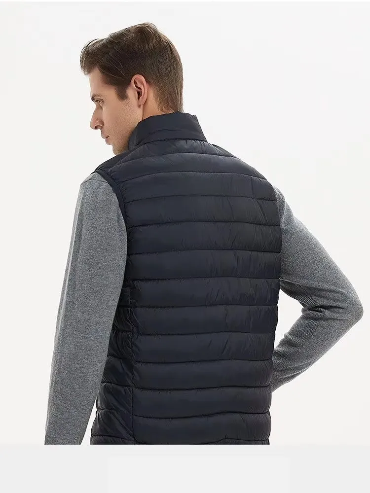 Men’s Sleeveless Vest Jacket – Padded Waistcoat with Stand Collar Sleeveless Jacket Vest Men Men's Sleeveless Vest Jacket - Padded Waistcoat with Stand Collar Sleeveless Jacket Vest Men KDBazar