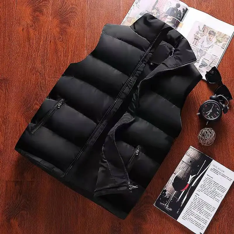 Mens Vest Jacket Warm Sleeveless Jackets Winter Waterproof Zipper Coat Autumn Stand-up Collar Casual Waistcoat Brand Clothing Mens Vest Jacket Warm Sleeveless Jackets Winter Waterproof Zipper Coat Autumn Stand-up Collar Casual Waistcoat Brand Clothing KDBazar