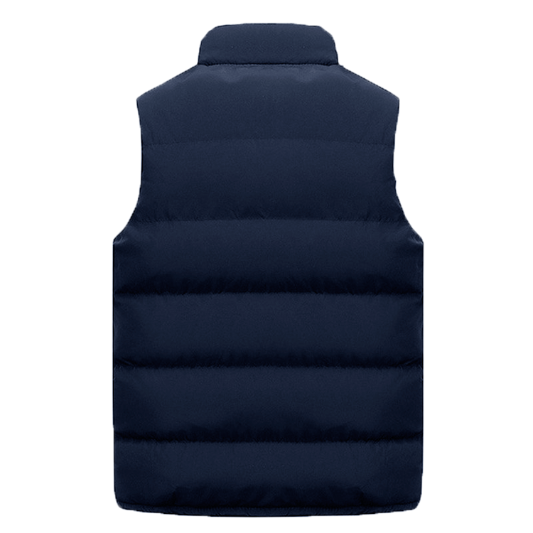 Men's vest jacket zipper detail Men's vest jacket zipper detail