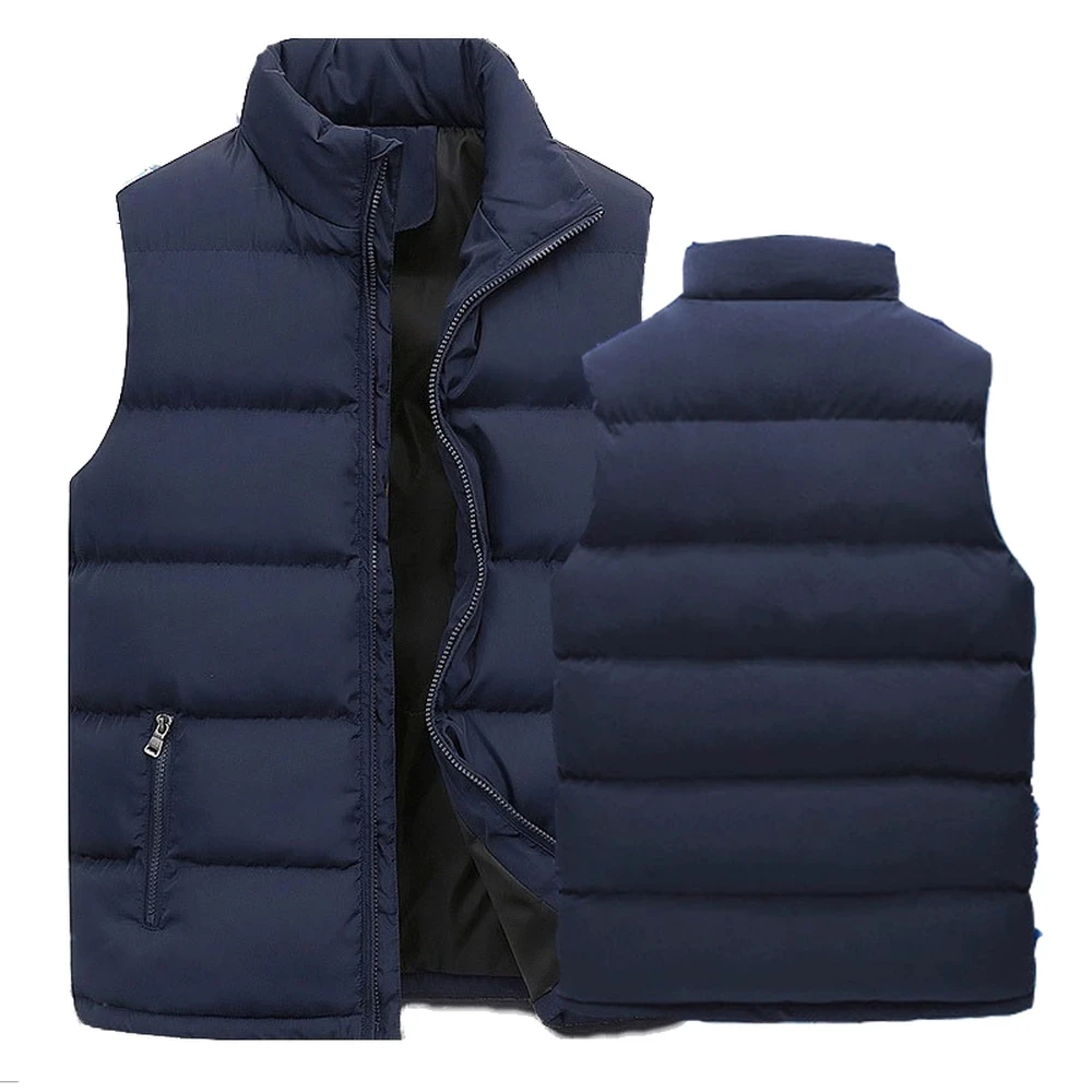 Mens Vest Jacket Warm Sleeveless Jackets Winter Waterproof Zipper Coat Autumn Stand-up Collar Casual Waistcoat Brand Clothing Mens Vest Jacket Warm Sleeveless Jackets Winter Waterproof Zipper Coat Autumn Stand-up Collar Casual Waistcoat Brand Clothing KDBazar