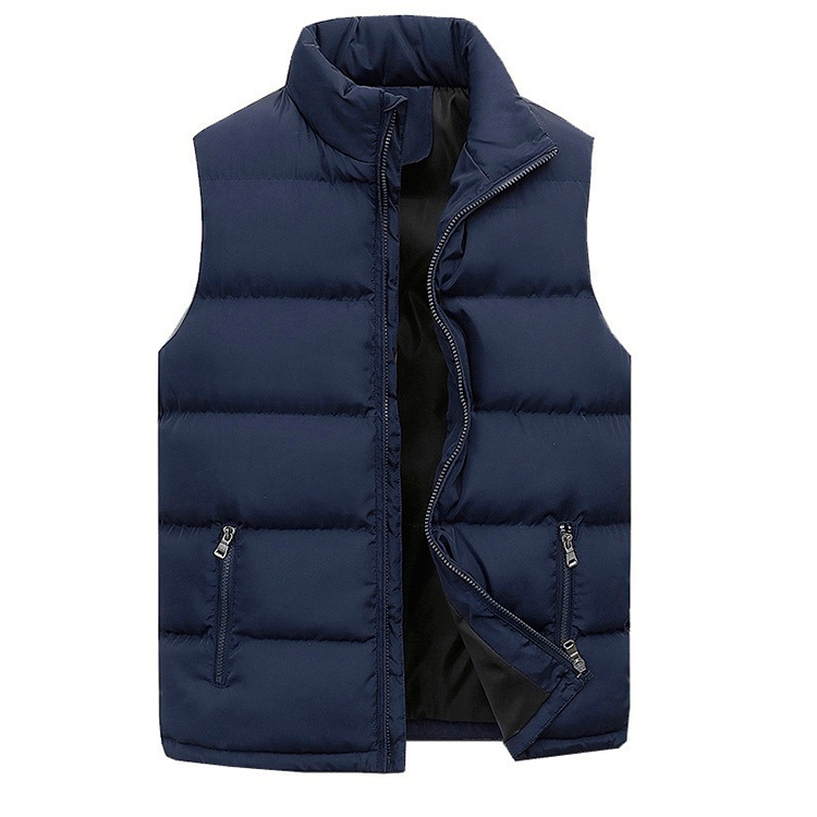 Men's vest jacket worn open Men's vest jacket worn open