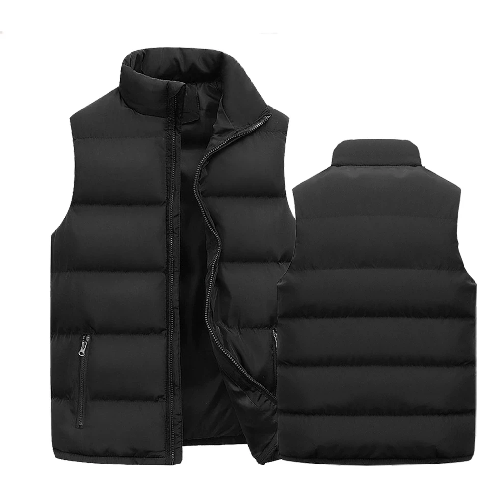 Mens Vest Jacket Warm Sleeveless Jackets Winter Waterproof Zipper Coat Autumn Stand-up Collar Casual Waistcoat Brand Clothing Mens Vest Jacket Warm Sleeveless Jackets Winter Waterproof Zipper Coat Autumn Stand-up Collar Casual Waistcoat Brand Clothing KDBazar