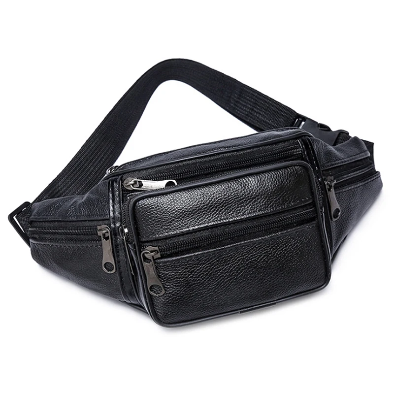 Men’s Waist Pack Leather Bag Waist Belt Bag Male Leather Fanny Pack Fashion Luxury Small Shoulder Bags For Men Men's Waist Pack Leather Bag Waist Belt Bag Male Leather Fanny Pack Fashion Luxury Small Shoulder Bags For Men KDBazar