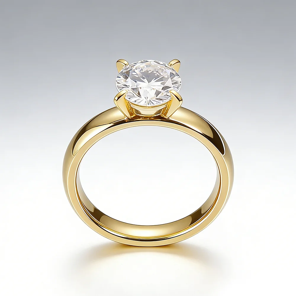 Minimalist Wedding Ring – 4MM Cubic Zirconia Band Rings Minimalist Wedding Ring - 4MM Cubic Zirconia Band Rings KDBazar