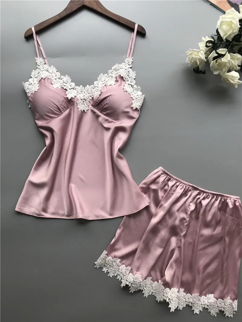 New European and American multi-color multi-size deep V waist lace suspender and lace shorts loungewear two-piece set New European and American multi-color multi-size deep V waist lace suspender and lace shorts loungewear two-piece set KDBazar