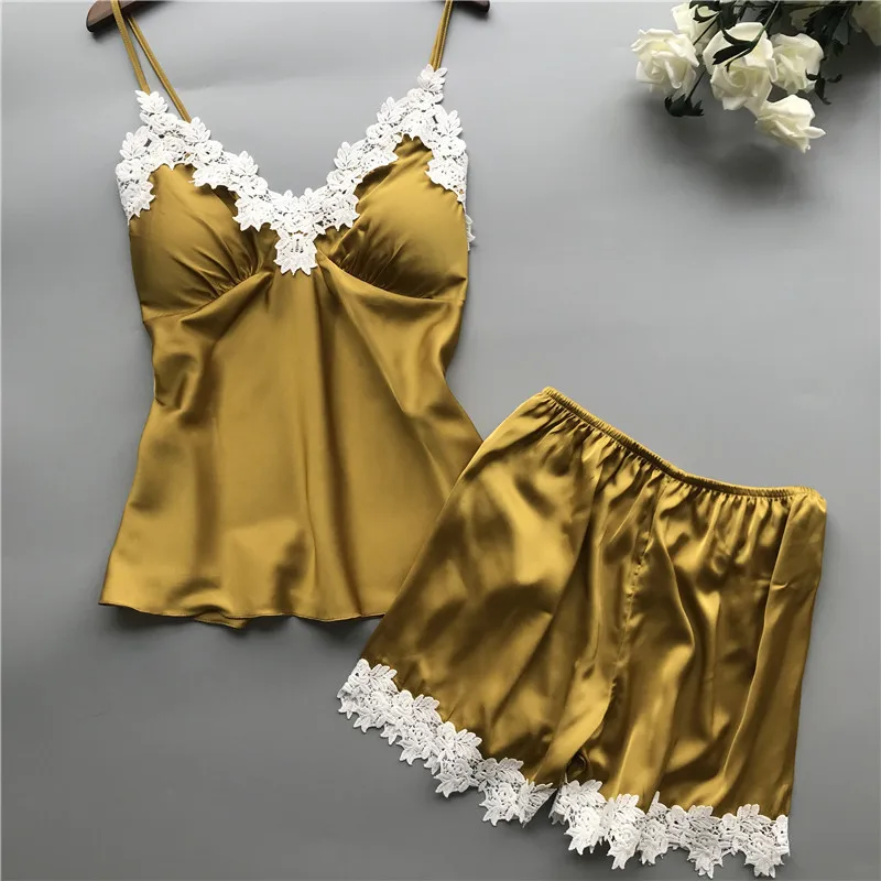 New European and American multi-color multi-size deep V waist lace suspender and lace shorts loungewear two-piece set New European and American multi-color multi-size deep V waist lace suspender and lace shorts loungewear two-piece set KDBazar