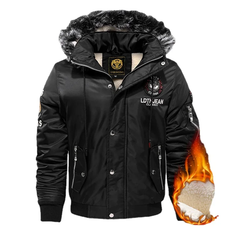 New Male Outwear Casual Winter Coats Good Quality Men Slim Fit Jackets Men Winter Hooded Down Jackets Fleece Parkas Warm Coats 4 Gloves Men’s Sport Clothing New Male Outwear Casual Winter Coats Good Quality Men Slim Fit Jackets Men Winter Hooded Down Jackets Fleece Parkas Warm Coats 4 Gloves Men's Sport Clothing KDBazar