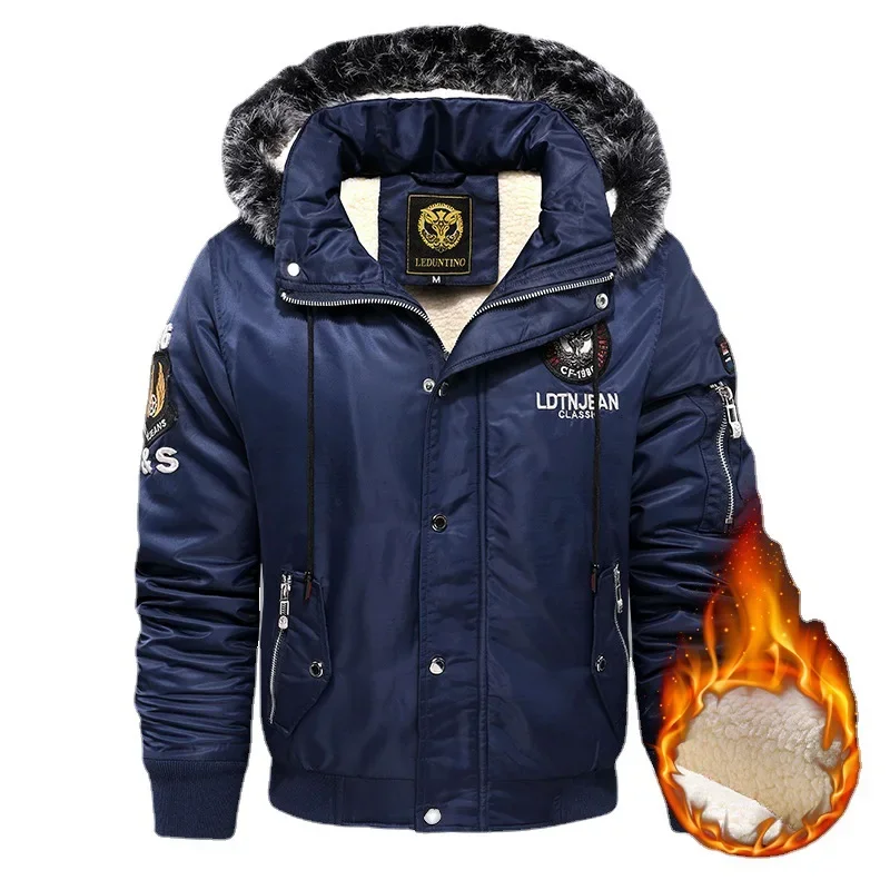New Male Outwear Casual Winter Coats Good Quality Men Slim Fit Jackets Men Winter Hooded Down Jackets Fleece Parkas Warm Coats 4 Gloves Men’s Sport Clothing New Male Outwear Casual Winter Coats Good Quality Men Slim Fit Jackets Men Winter Hooded Down Jackets Fleece Parkas Warm Coats 4 Gloves Men's Sport Clothing KDBazar