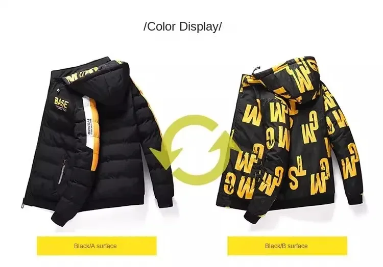 Padded Winter Cotton Jacket Warm M-5XL