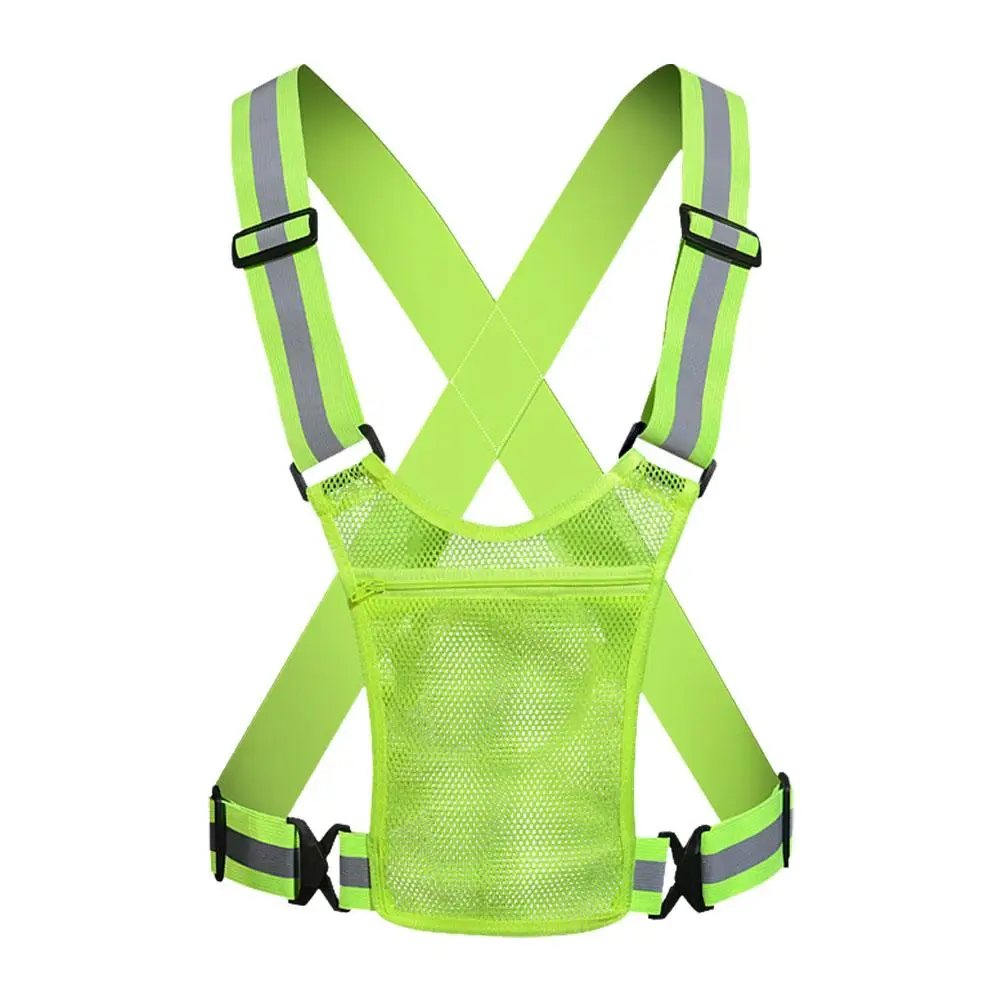 Reflective safety vest hi-vis front view
