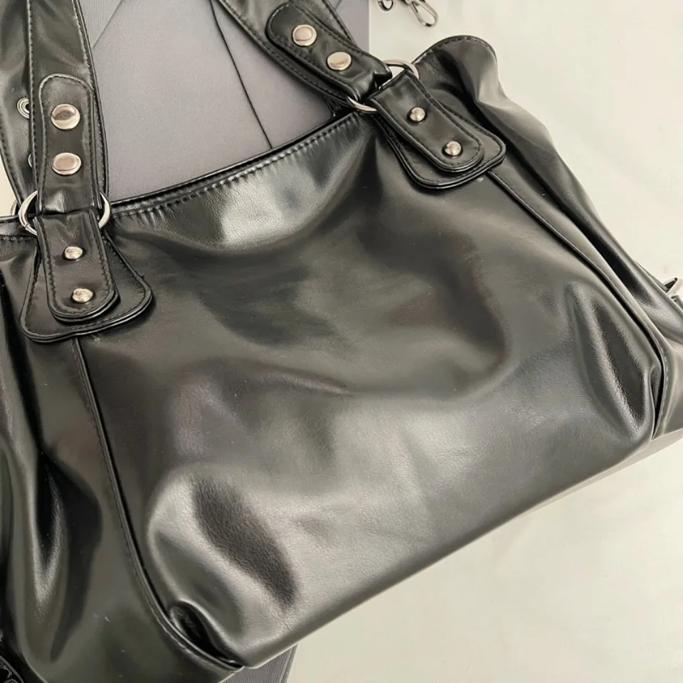 Retro Large Capacity PU Shoulder Bag for Women, Classic Solid Color Crossbody Tote Bag with Roomy Style Retro Large Capacity PU Shoulder Bag for Women, Classic Solid Color Crossbody Tote Bag with Roomy Style