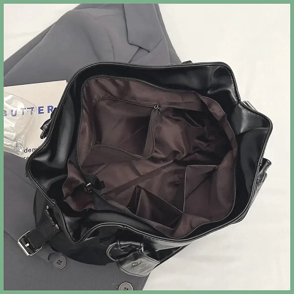 Retro Large Capacity PU Shoulder Bag for Women, Classic Solid Color Crossbody Tote Bag with Roomy Style Retro Large Capacity PU Shoulder Bag for Women, Classic Solid Color Crossbody Tote Bag with Roomy Style KDBazar