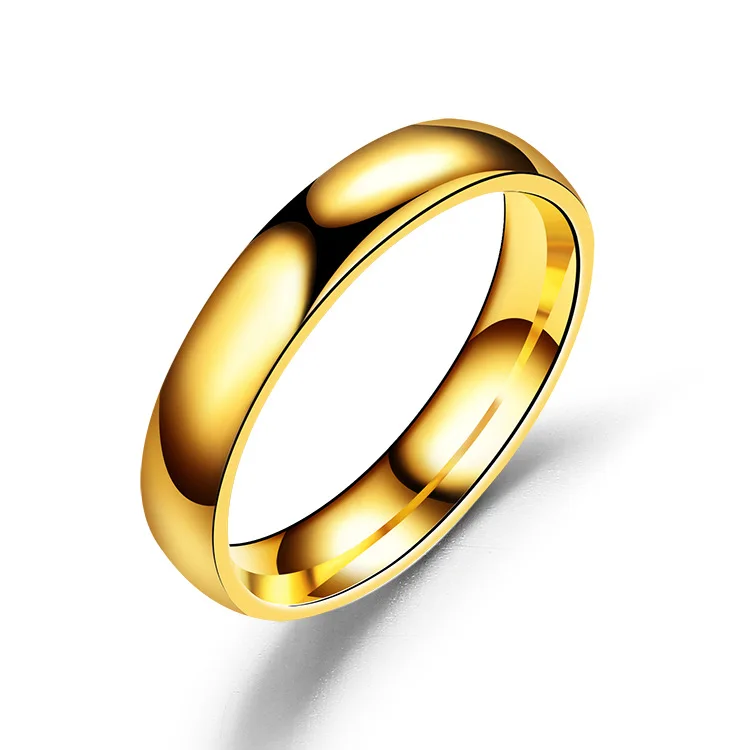 Titanium ring polished band close-up Titanium ring polished band close-up