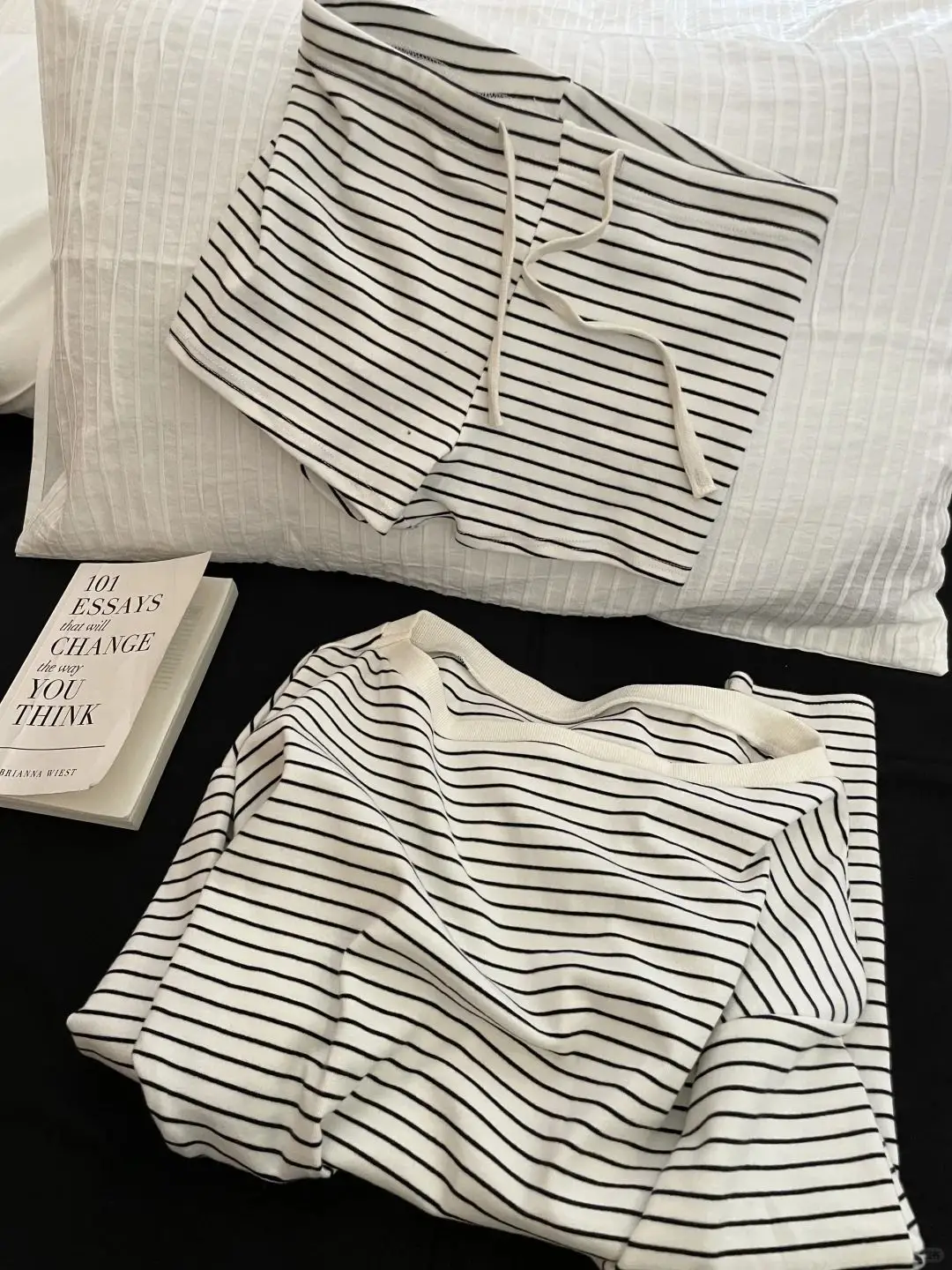 Striped Off-Shoulder Pajama Set – Long Sleeve Loungewear Pajama Sets Striped Off-Shoulder Pajama Set – Long Sleeve Loungewear Pajama Sets KDBazar