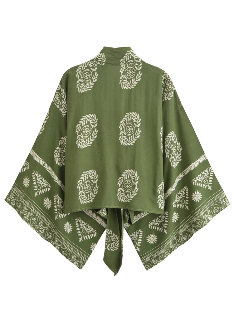 Vintage Boho Kimono Short Robe – Floral Bikini Beach Cover-Up Beach Cover-Ups Vintage Boho Kimono Short Robe - Floral Bikini Beach Cover-Up Beach Cover-Ups KDBazar