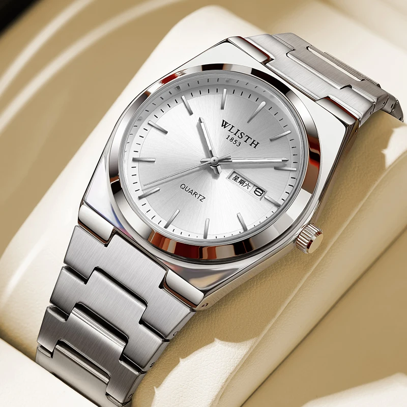 WLISTH Luxury Men Watch Waterproof Fashion Business Watch Stainless Steel Watch For Man Casual Quartz Watches Male Sport reloj WLISTH Luxury Men Watch Waterproof Fashion Business Watch Stainless Steel Watch For Man Casual Quartz Watches Male Sport reloj KDBazar