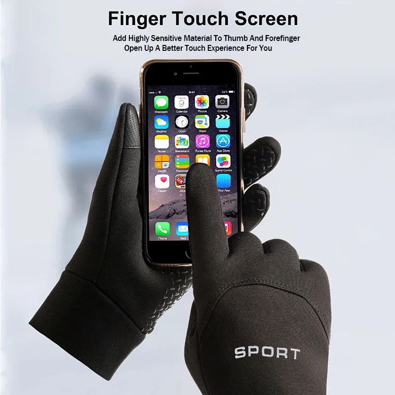 Winter Warm Gloves Touch Screen Windproof Cold-proof Cycling Gloves, Men’s Women’s Running, Hiking Skiing Gloves Winter Warm Gloves Touch Screen Windproof Cold-proof Cycling Gloves, Men's Women's Running, Hiking Skiing Gloves KDBazar
