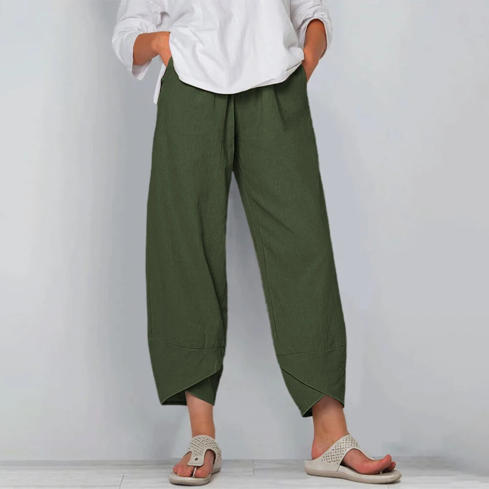 Women Cotton Linen Harem Pants Vintage Printed Wide Leg Trousers Casual Solid Pockets Harajuku High Waist Baggy Pants Joggers Women Cotton Linen Harem Pants Vintage Printed Wide Leg Trousers Casual Solid Pockets Harajuku High Waist Baggy Pants Joggers KDBazar