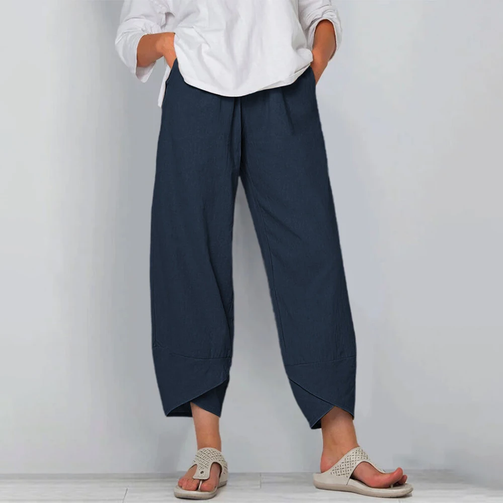 Women Cotton Linen Harem Pants Vintage Printed Wide Leg Trousers Casual Solid Pockets Harajuku High Waist Baggy Pants Joggers Women Cotton Linen Harem Pants Vintage Printed Wide Leg Trousers Casual Solid Pockets Harajuku High Waist Baggy Pants Joggers KDBazar