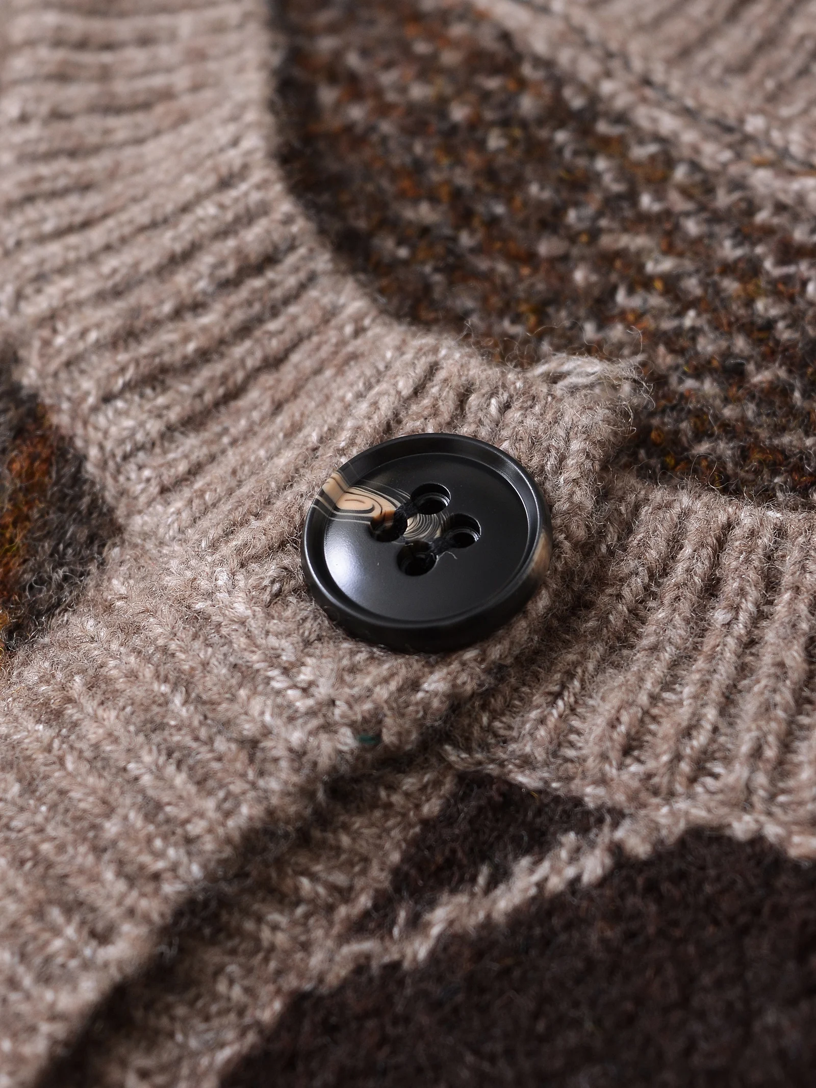 Women Knitted Cardigan Sweater for Women Autumn Winter Diamond Pattern Long Sleeved Single Breasted Female Knit Coat 2756124