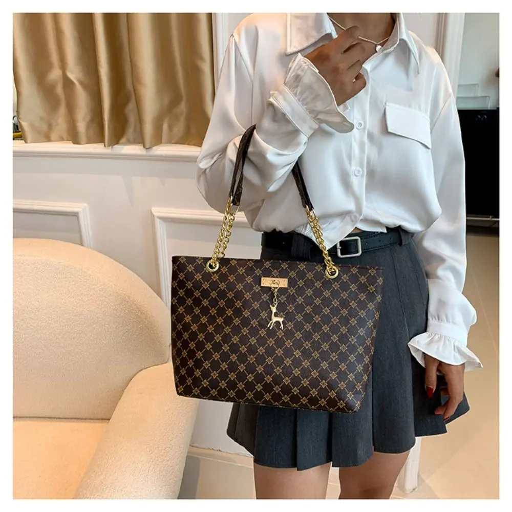 Women Luxury Design Tote Bag Large Capacity Handbag Fashion Printing Shoulder Bag Trendy New Shopping Bag Purse Women Luxury Design Tote Bag Large Capacity Handbag Fashion Printing Shoulder Bag Trendy New Shopping Bag Purse KDBazar