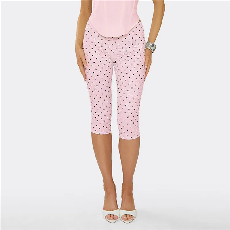 Women Polka Dot Lace Capri Leggings High Stretch Slim Knee Length Bodycon Cropped Bottoms Y2K Coquette Cute Print Casual Pants Leggings Women’s Fashion Workout Leggings Women Polka Dot Lace Capri Leggings High Stretch Slim Knee Length Bodycon Cropped Bottoms Y2K Coquette Cute Print Casual Pants Leggings Women's Fashion Workout Leggings KDBazar