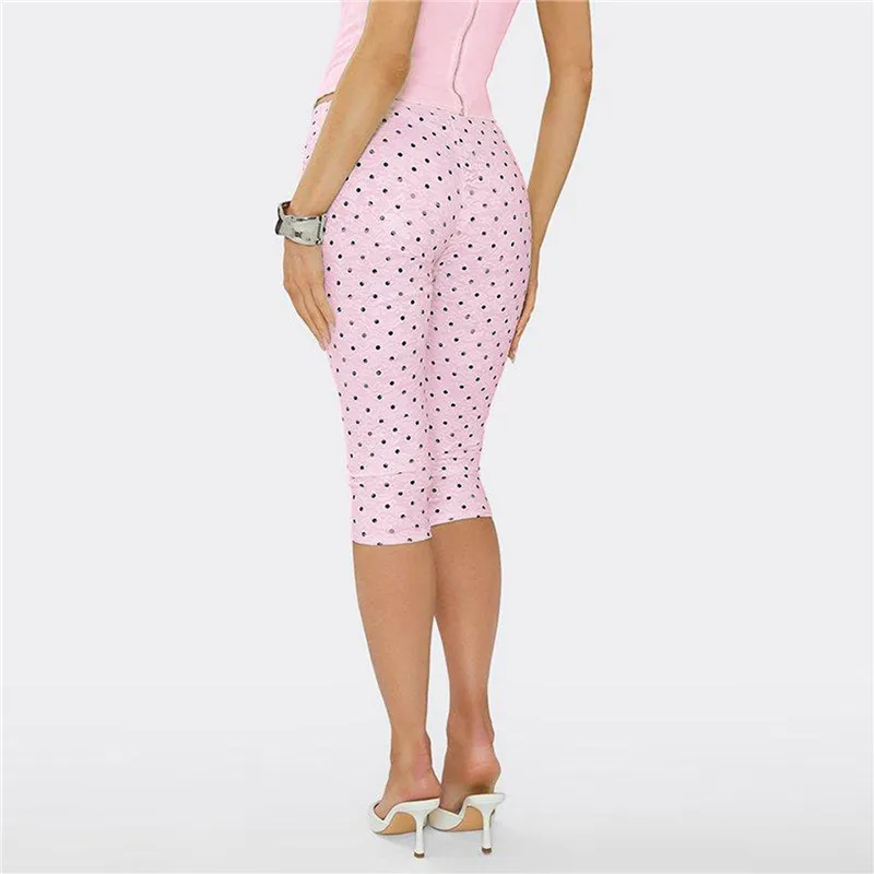 Women Polka Dot Lace Capri Leggings High Stretch Slim Knee Length Bodycon Cropped Bottoms Y2K Coquette Cute Print Casual Pants Leggings Women’s Fashion Workout Leggings Women Polka Dot Lace Capri Leggings High Stretch Slim Knee Length Bodycon Cropped Bottoms Y2K Coquette Cute Print Casual Pants Leggings Women's Fashion Workout Leggings KDBazar