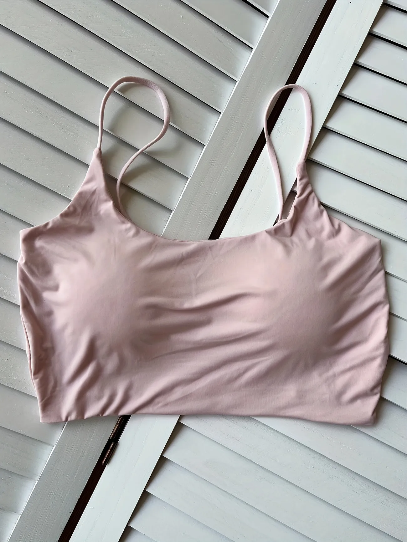 Women Seamless Padded Camisole Top Soft Stretch Spaghetti Strap Crop Tank with Built-In Bra for Daily Wear Layering Women Seamless Padded Camisole Top Soft Stretch Spaghetti Strap Crop Tank with Built-In Bra for Daily Wear Layering KDBazar