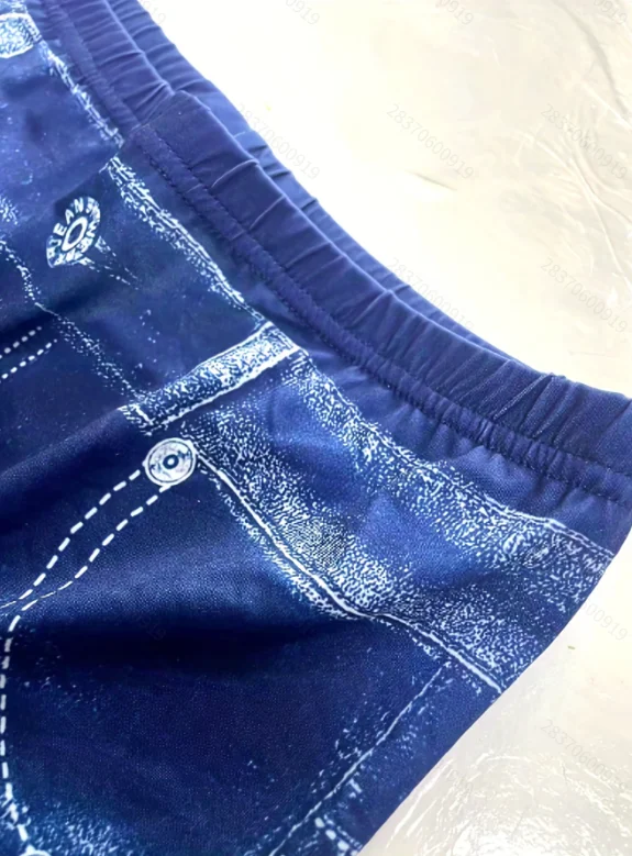 Women’s Elegant Printed Faux Denim Leggings Women's Elegant Printed Faux Denim Leggings KDBazar