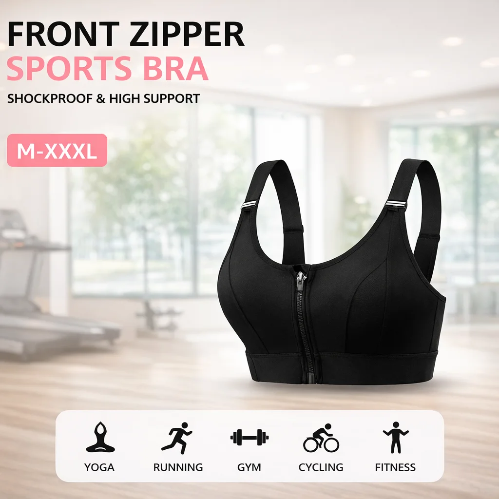 Breathable Plus Size Sports Bra for women