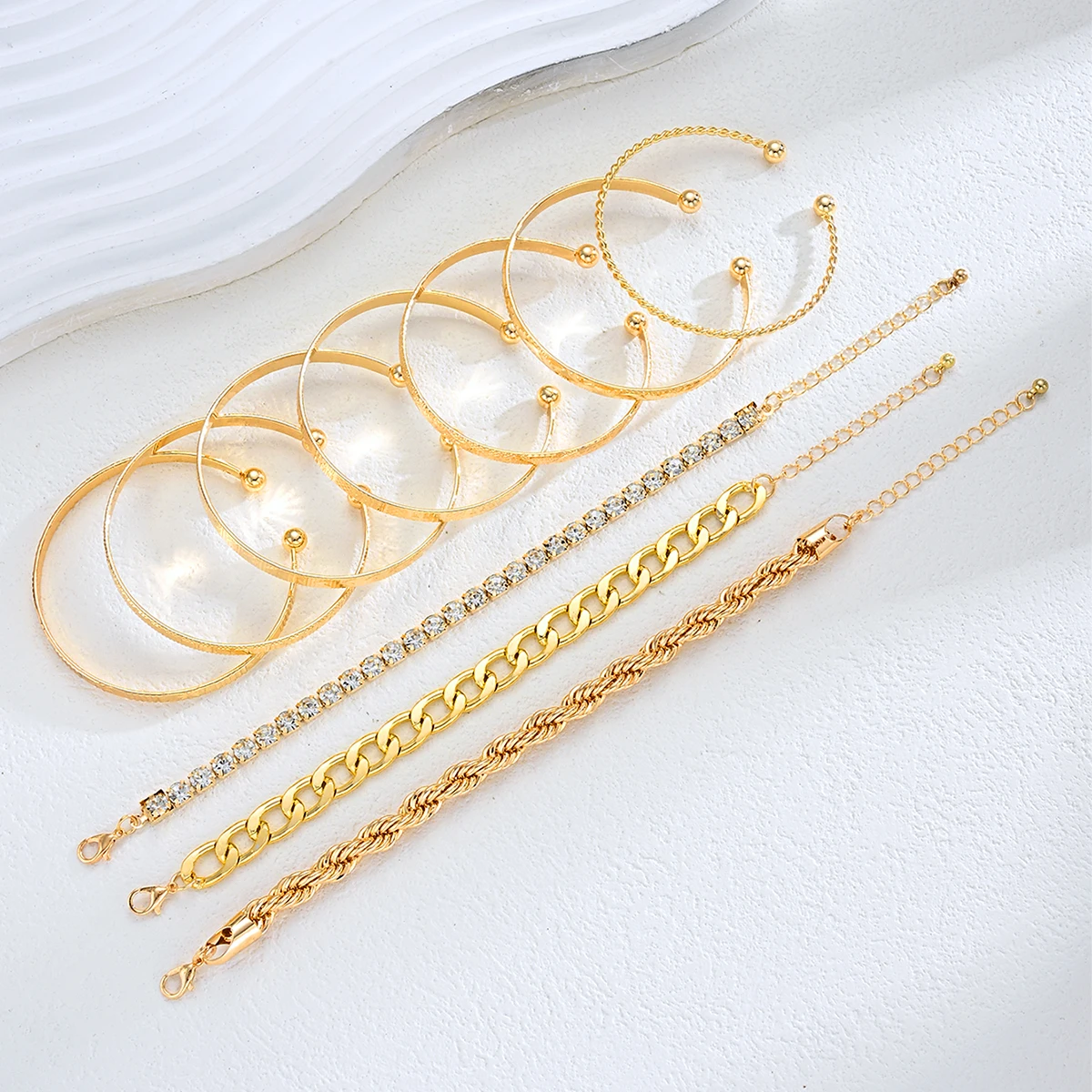 10 Pcs Gold Color Stackable Bracelet Set For Women Textured Bangle Cuban Link Chain Rhinestone Bracelets Trendy Layered Jewelry Bracelets and Bangles Jewelry & Watches 10 Pcs Gold Color Stackable Bracelet Set For Women Textured Bangle Cuban Link Chain Rhinestone Bracelets Trendy Layered Jewelry Bracelets and Bangles Jewelry & Watches KDBazar