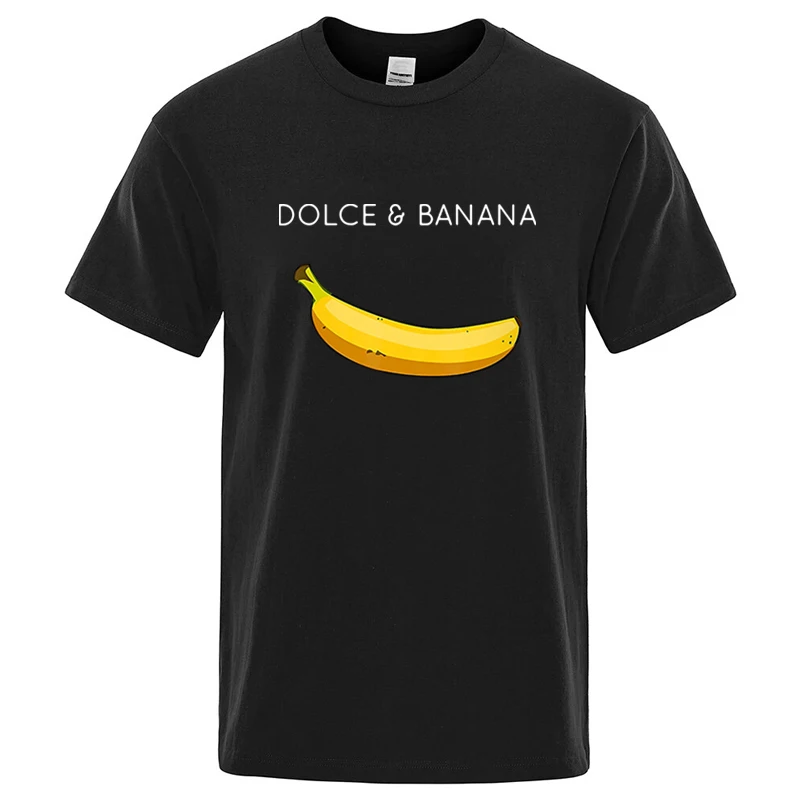 Summer Men T-shirt High Quality Cotton Blend Funny Banana Printing Loose O-neck Men Short Sleeve Casual For Male T-shirt Top Tee Summer Men T-shirt High Quality Cotton Blend Funny Banana Printing Loose O-neck Men Short Sleeve Casual For Male T-shirt Top Tee