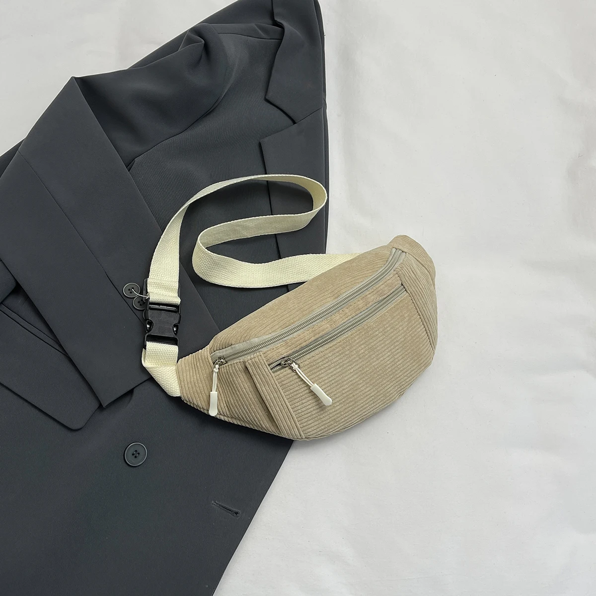 Women Waist Bag Corduroy Student Shoulder Handbag Crossbody Chest Breast Bag Fanny Pack Fashion Phone Female Bum Belt Purse Women Waist Bag Corduroy Student Shoulder Handbag Crossbody Chest Breast Bag Fanny Pack Fashion Phone Female Bum Belt Purse