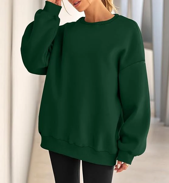 Plus Size Solid Color Sweatshirt, Casual Long Sleeve Crew Neck Pullover Sweatshirt, Women’s Plus Size Clothing Plus Size Solid Color Sweatshirt, Casual Long Sleeve Crew Neck Pullover Sweatshirt, Women's Plus Size Clothing