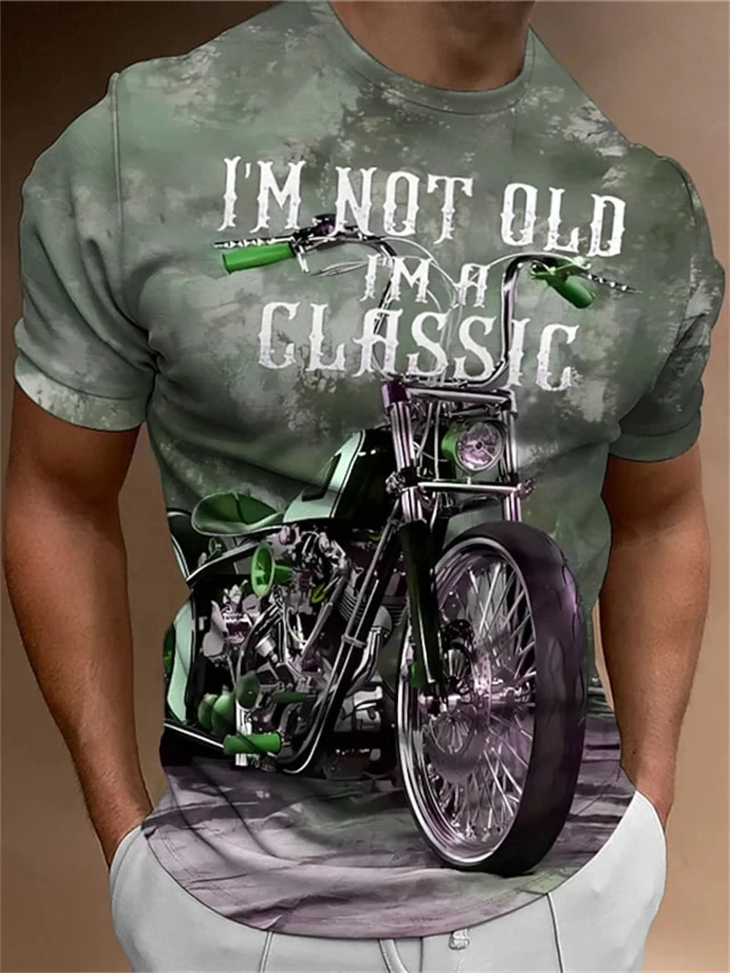 Soft cotton blend motorcycle tee fabric detail