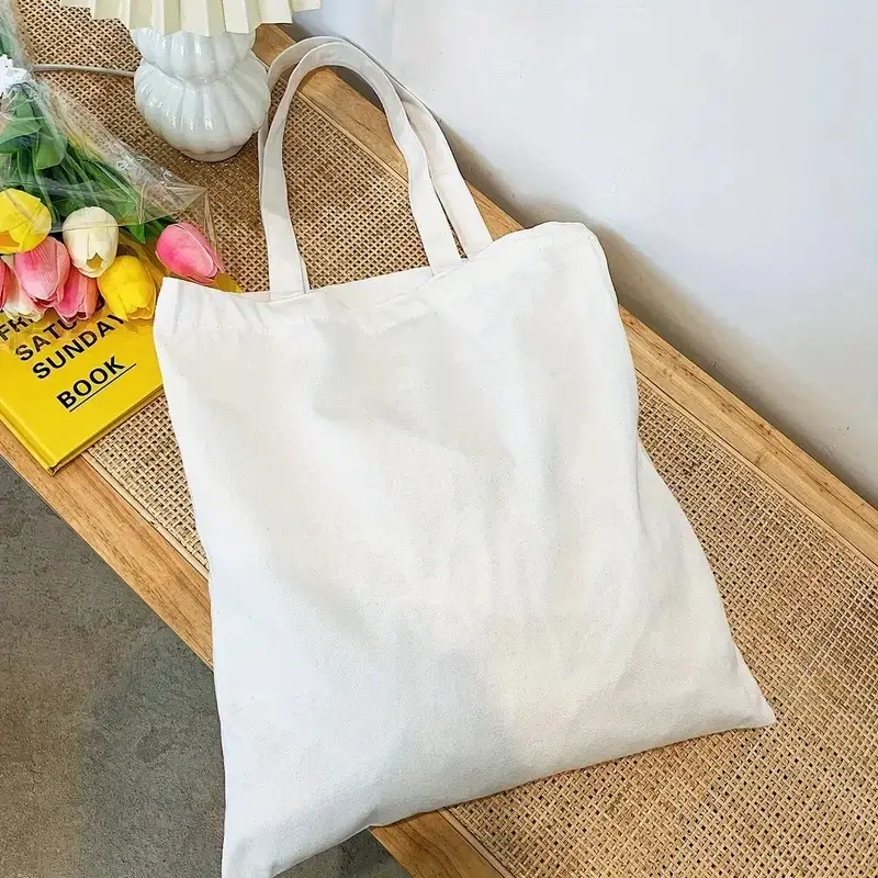 Canvas tote bag hanging display