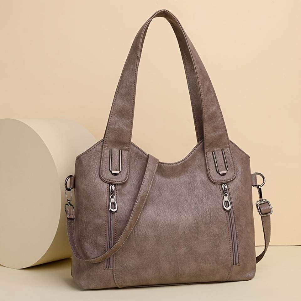 Leather tote bag color options