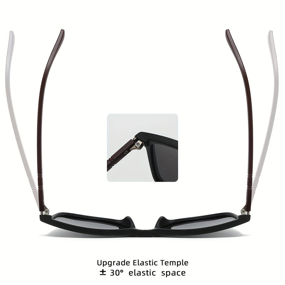 Square vintage sunglasses side angle