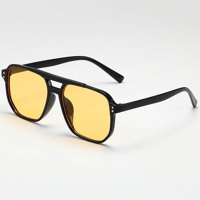 Vintage big square sunglasses side angle
