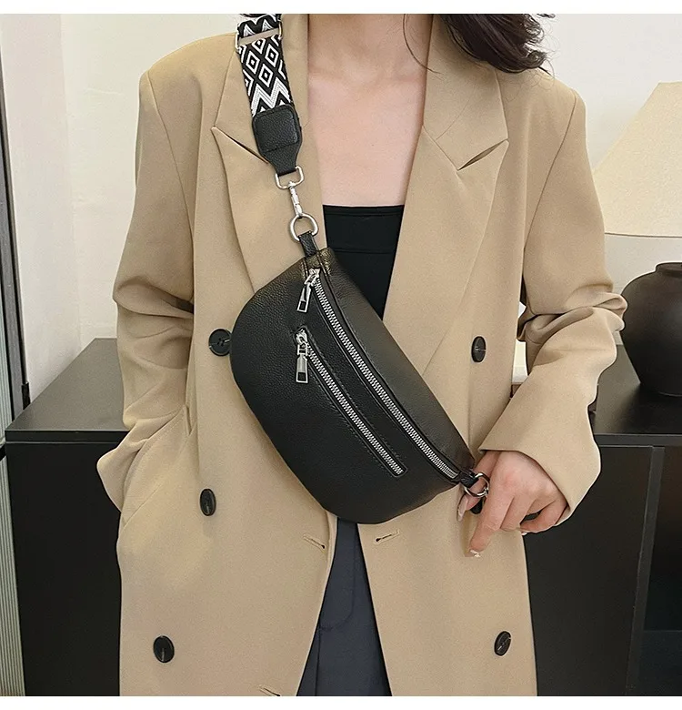 Womens waist bag worn crossbody