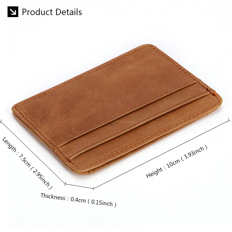 New Genuine Leather Card Holder Oil Wax Leather Multi-Card Small Retro Cowhide Coin Purse Men/Women Luxury Card Holder New Genuine Leather Card Holder Oil Wax Leather Multi-Card Small Retro Cowhide Coin Purse Men/Women Luxury Card Holder