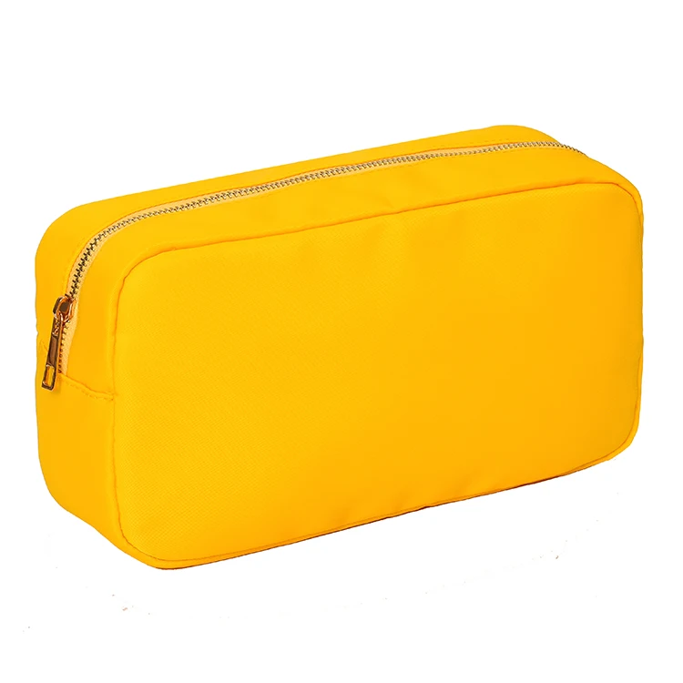 Waterproof nylon makeup bag organizer in orange