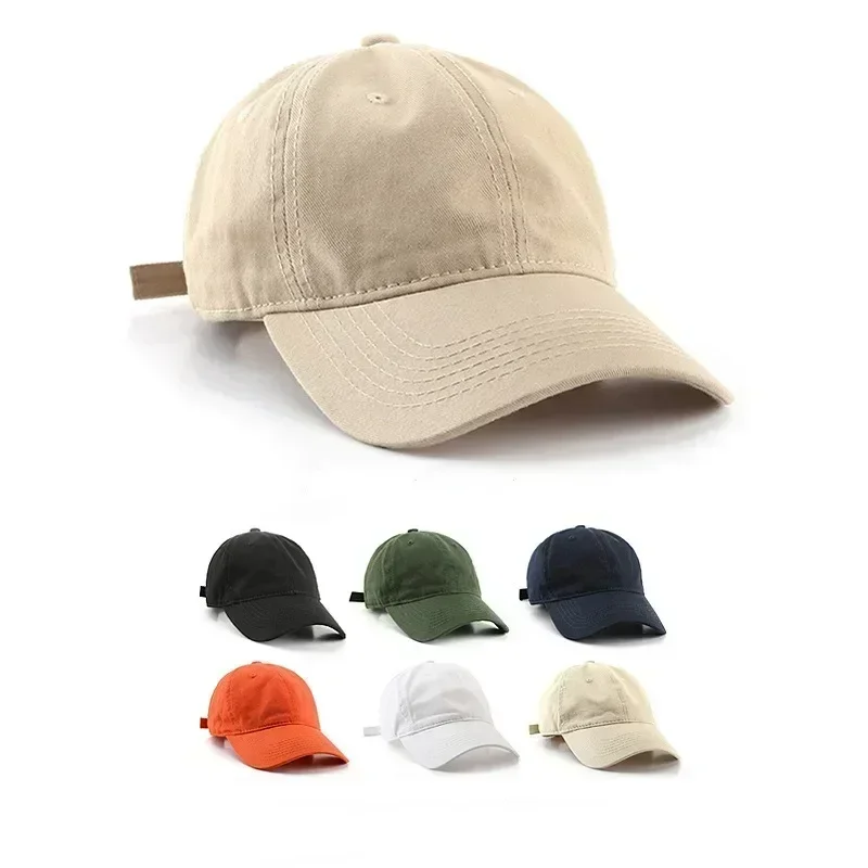 Simple Baseball Caps Spring Summer Sun Protective Caps Cotton Cloth Unisex Baseball Caps Solid Color Simple Baseball Caps Spring Summer Sun Protective Caps Cotton Cloth Unisex Baseball Caps Solid Color