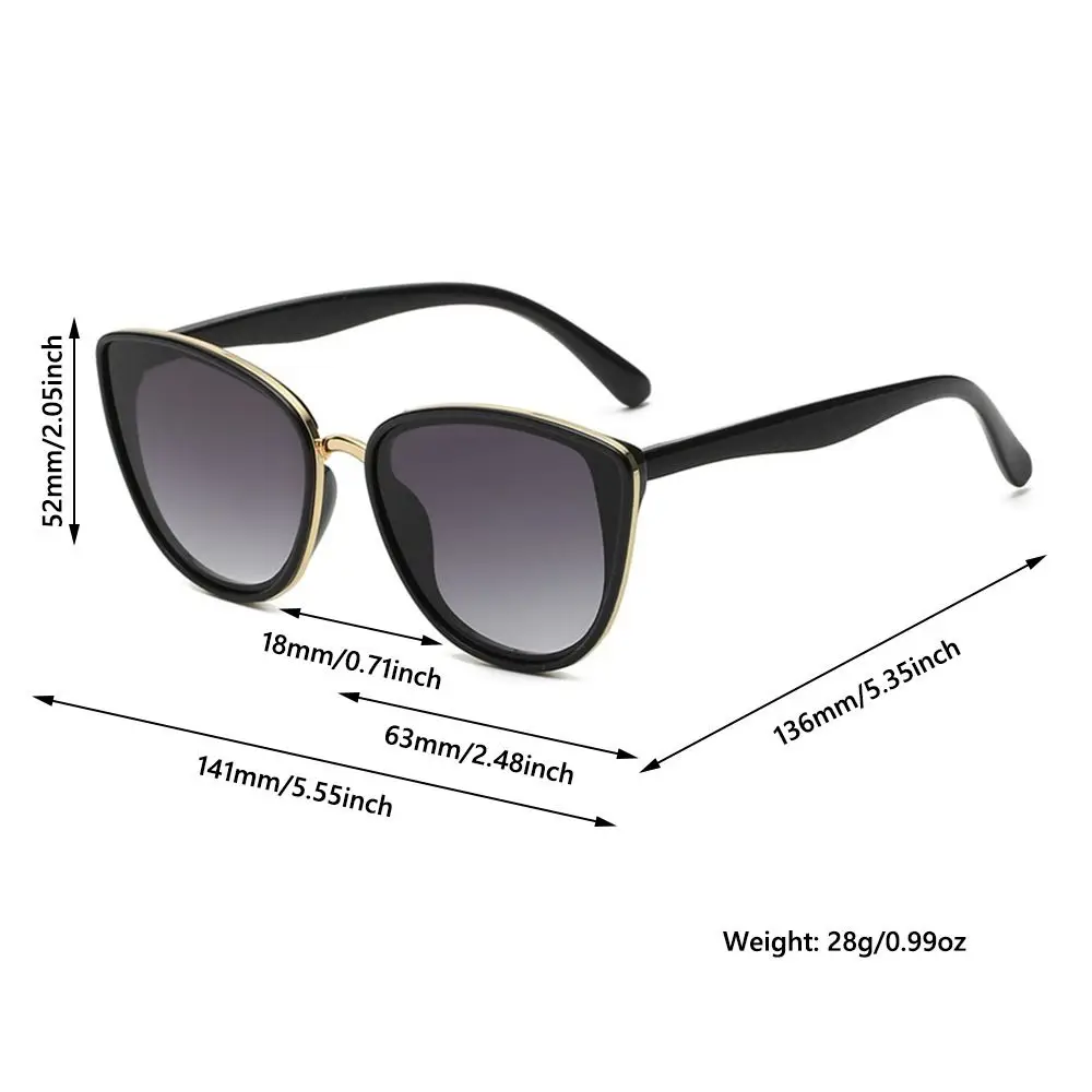 Retro Vintage Cat Eye Sunglasses Coated UV400 Protective Eyewear Trendy Gradient Lens Sun Glasses for Women & Men Retro Vintage Cat Eye Sunglasses Coated UV400 Protective Eyewear Trendy Gradient Lens Sun Glasses for Women & Men