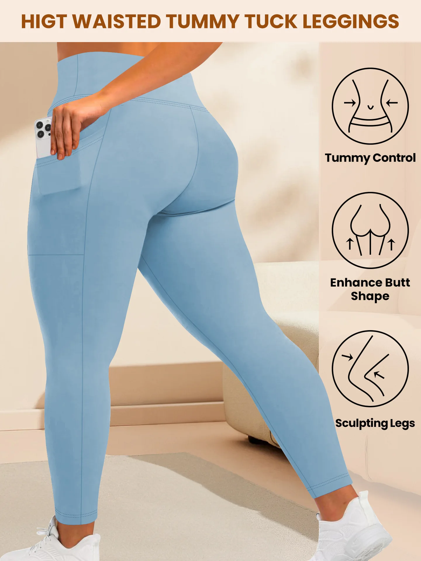 Workout leggings styled outfit