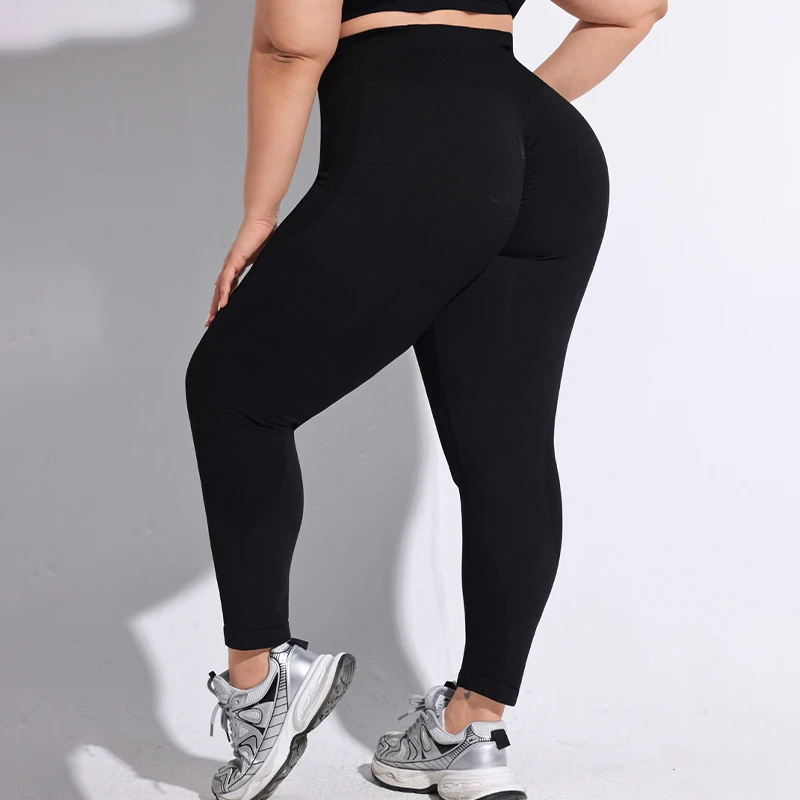 2025 Plus Size High Waist Yoga Pants Women Color Block Butt Liftting Seamless Full Length Contrast Workout Fashion Leggings 2025 Plus Size High Waist Yoga Pants Women Color Block Butt Liftting Seamless Full Length Contrast Workout Fashion Leggings