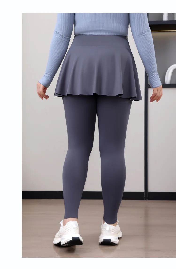 High waist skort leggings waistband