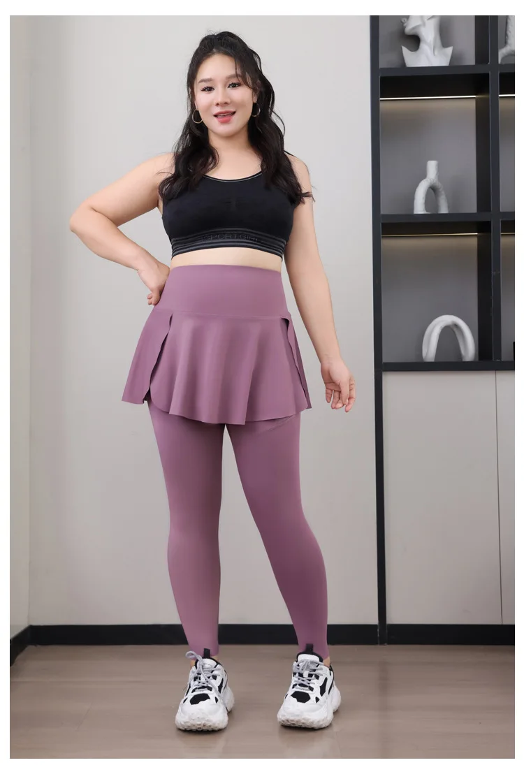 Yoga skort leggings styled outfit