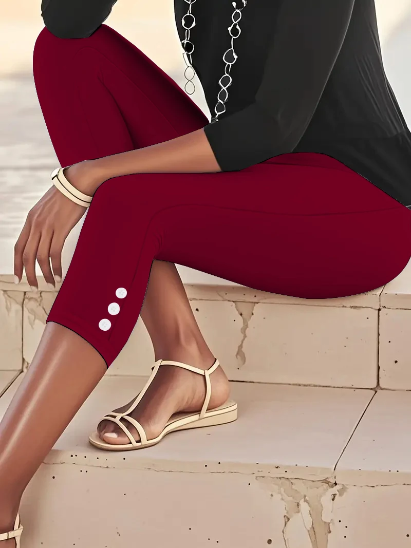 Plus size high waist sports leggings front view